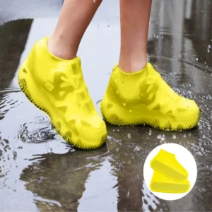 1 Pair Waterproof Non-slip Silicone Shoe High Elastic W-1