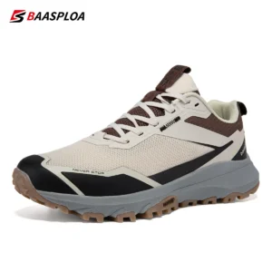 Baasploa Men Hiking Shoes Breathable Outdoor Sneakers