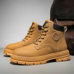 Men's high top boots four season outdoor work shoes