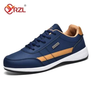 YRZL Men Shoes Spring Autumn Waterproof Walking Sneakers