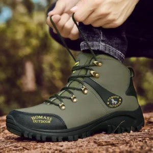 Outdoor Shoes Men High Top Trekking Botas Leather Men Outsid