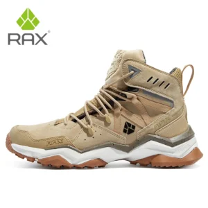 RAX Men Hiking Shoes Mid-top Waterproof Outdoor Sneaker Men