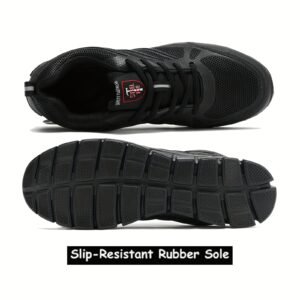 safety shoes women's work shoes light steel head sports anti - Temu - Color : Black - Size : US 7.5