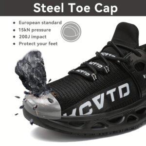 Steel Toe Shoes For Men Women Non Slip Work Shoes