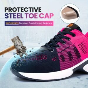 FENLERN Steel Toe Shoes For Women