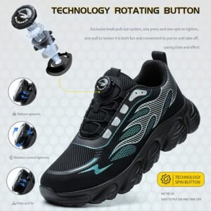 Men's Breathable Mesh Work Safety Shoes