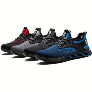Steel Toe Cap Protection Sneakers for Men & Women - Lightweight, Breathable Work Shoes with Indestructible Steel Toe.