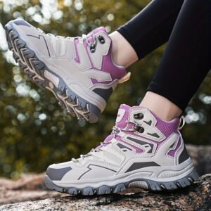 Teloxge Women's Geometric Pattern Hiking Shoes
